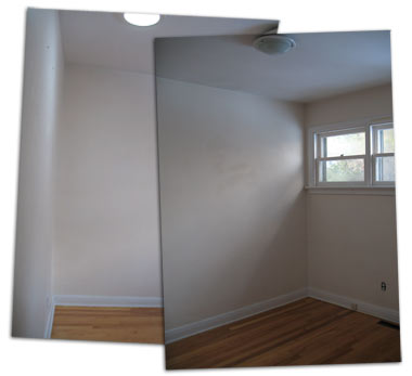 Initial photos of the room to be used for image manipulation